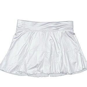 Sofibella Active Silver Tennis Skort/Skirt with spandex underneath